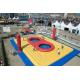 Outdoor Inflatable Sports Games , Inflatable Volleyball Court With Trampoline