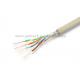 PVC Gray Cat5e UTP Cable 24AWG 0.45mm CCA Ethernet  Cable 305 m/roll