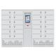 Outdoor Refrigerated Chilled Parcel Frozen Locker 15inch For Shopping Mall 50Hz