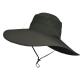 Adult Summer Beach Cap Men'S Panama Hat Big Wide Brim Waterproof