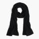 3 * 3 Rib Knitted Pure Cashmere Scarf , Adult Womens Knit Scarf For Hiking
