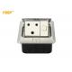 16A 250V Standard Silver Top Cover Switched Floor Socket Box For Living Room