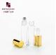 Custom 10ml clear thick wall glass roll on bottle for perfume essential oil