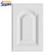 PVC Film MDF Kitchen Cabinet Doors Replacement With White Solid Color
