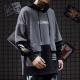 ODM Fake Two Piece Punk Men Cool Hoodies Anti Pilling 80% Cotton 20% Polyester