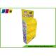 Three Shelves Corrugated Pop Retail Cardboard Displays For Drawing Board Promotion