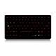IP65 Silicone Industrial backlit Keyboard With Sealed Touchpad For Computer