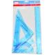 clear plastic Geometric Ruler Set Art Stationery for students study