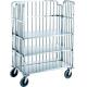 Stainless Steel Laundry Delivery Trolley With 8  Mute PPR Wheel