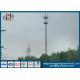 Q235 Steel Conical Antenna Pole For Broadcasting , Transmission Tower