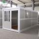 Left Window Steel Prefab Folding Container House For Temporary Housing Camping