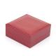 Red Leather Jewelry Packaging Boxes , Jewelry Display Gift Boxes