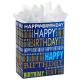 Fully Recyclable High End Custom Printed Happy Birthday Gift Packaging Paper Bag