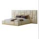 Bentley Luxury Leather Cowhide King Size Bed Large Apartment Hotel Room