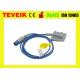Shenzhen Teveik Factory Price Reusable M1191BL/M1191AL 8 Pin Pulse Spo2 Sensor With Adult Soft Tip