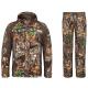 Breathable Camouflage Hunting Coat For Outdoor 100% Polyester Material