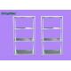 4 Tier 40kg Adjustable Metal Shelves Racks For Home kitchen  Galvanized