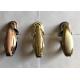 Gold Finish Metal Coffin Fittings / Bronze Coffin Handle D027 50*30*45MM