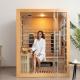 2-In-1 Combined Infrared Indoor Home 3 Person Steam Sauna Wooden