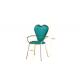 Modern Simple 89cm 40cm Wrought Iron Dining Chair