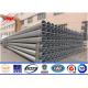 14m Heigth 16 sides Sections metal utility poles For Overhead Transmission