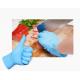 Colored Nitrile Powder Free Gloves / Nitrile Medical Examination Gloves