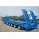 TITAN VEHICLE widely used low bed trailer 4 axle heavy duty low loader for sale