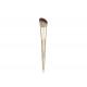 Vonira Beauty Studio Makeup Angled Blush Brush Contour Cheek Brush With Golden Aluminum Ferrule Birch Wooden Handle