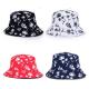 100% cotton Double sided cheap customized bulk printing folding bucket hat size of 58-60.