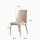 Modern Light Luxury Hotel Restaurant Furniture Stainless Steel Leather Dining Chair