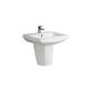 Factory Direct Hand Wash Wall Hung Basins Ceramic Semi Pedestal Basin For Bathroom