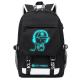 Factory wholesale custom fluorescent logo boys waterproof bookbag durable luminous student school bags backpack for men