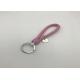 Woven String PU Leather Keychain Customized For Pendant Bags Any Pantone Color