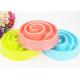 8.1'' Plastic Pet Products Food Grade Bowls ABS Maze Shape Slow Eating 245g