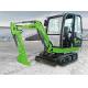 Durable Crawler Hydraulic Excavator 910kg Weight 1385mm Height 17Mpa