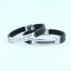 Factory Direct Stainless Steel High Quality Silicone Bracelet Bangle LBI72