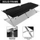 Folding Metal Bunk Cot Steel Frame Sleep Adjustable Foldable Portable Single Outdoor Camping Bed