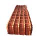 Red Glazed Colored Corrugated Metal Panels ISO Compliant