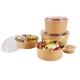 Disposable Oilproof Kraft Paper Packaging Salad Bowls With Lid