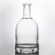 Customized Logo 700ml Round Liquor Glass Bottle with Cork Stopper Rum Gin Whisky