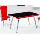 high quality bent glass rectangle dining table