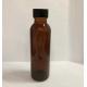 130ml Amber Glass Lotion Bottle Screw Lid Glass Vials Various Silkscreen And Color OEM
