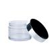 100g Transparent Empty Cream Jar With Silver Lid For Skincare Products
