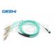 8F MPO(Female) To 4 LC Duplex Staggered Harness Cables