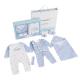 Fashion 8pcs New Born Clothing Sets Cotton Infant Boy Baby Footed Pajamas Romper Gift baby christmas clothes