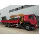 HOWO 6X4 Cargo Truck with Crane Truck Mounted Crane 25-30tons Capacity Customization
