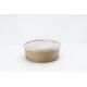 Eco-friendly disposable food grade bamboo pe coated paper bowl