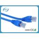 23/24AWG CU Cat6 Ethernet Patch Cable With Blue RJ45 Plug Boots Length Customized