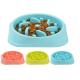 Slow Eating Plastic Pet Bowls Food Grade ABS Middle Size For Small Animals