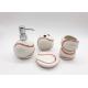 Sanitary Ware Baseball Bathroom Accessories Sets Hand Painted For Everyday Care